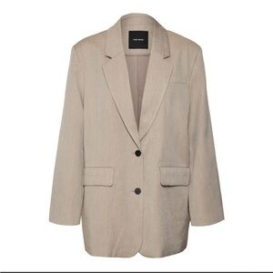 Vero Moda VMDAGNY LS OVERSIZED BLAZER- Brown Lentil